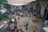 Urfa, Gumruk Inn within the bazaar, one of the few which preserves its authentic values.
